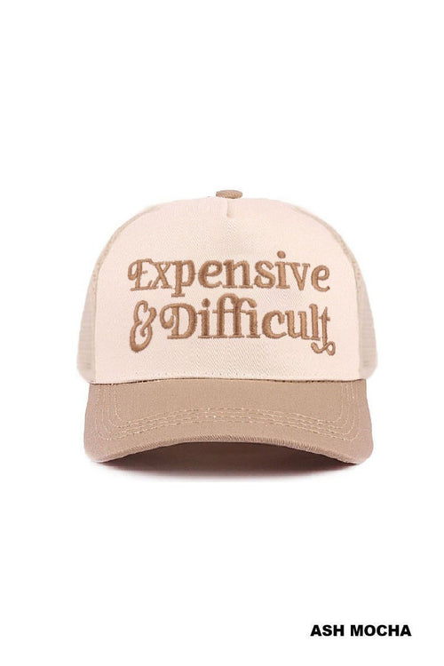 Expensive & Difficult Two Tone Mesh Snapback Hat