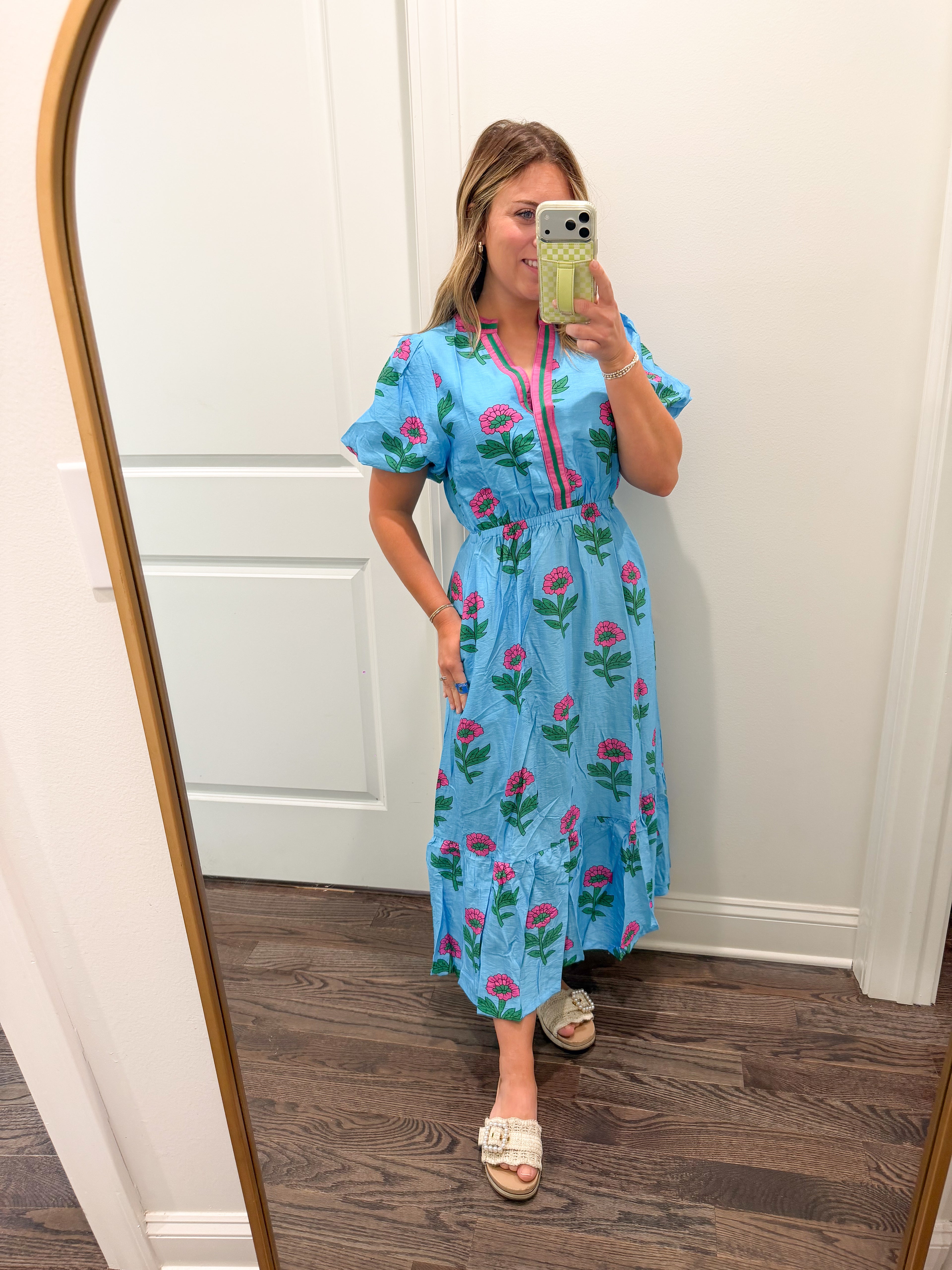 Sky Mix Midi Dress