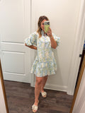 Blue Floral Dress